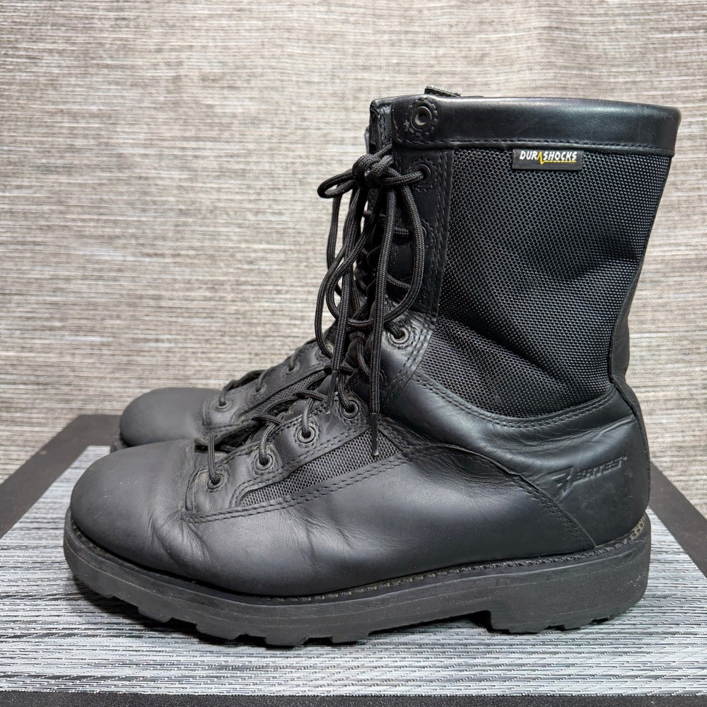 Bates Tactical Boots Mens 11 Black E03140 DuraShocks Side Zip Combat Work Matte